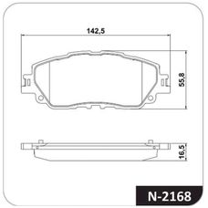 Imagen del producto PASTILLA DE FRENO DEL TOYOTA COROLLA CROSS. RAV-4 13-