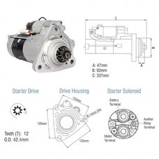 Imagen del producto MOTOR DE ARRANQUE BOSCH 24V MERCEDES BENZ ACTROS