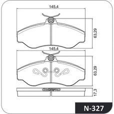 Imagen del producto PASTILLA DE FRENO DEL CHEVROLET S-10 2.5 2.8. BLAZER 4X2 95-