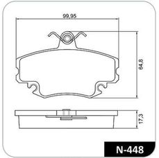 Imagen del producto PASTILLA DE FRENO DEL RNL SANDERO. SYMBOL. LOGAN. CLIO   PGT 206