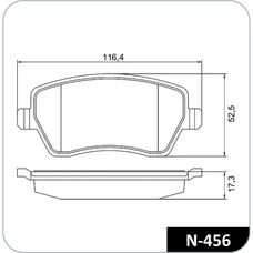 Imagen del producto PASTILLA DE FRENO DEL RNL DUSTER. CAPTUR. CLIO. OROCH. LOGAN. SANDERO STEPWAY (ATM)