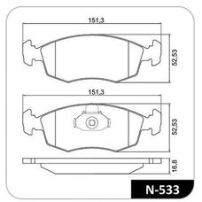 Imagen del producto PASTILLA DE FRENO DEL FIAT STRADA  ADVENTURE. PUNTO. IDEA 1.4  1.8