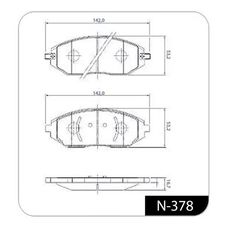 Imagen del producto PASTILLA DE FRENO DEL CHEVROLET SPIN 1.8 LT. LTZ. SONIC 1.6. ONIX 1.4 12-