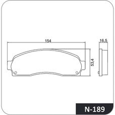 Imagen del producto PASTILLA DE FRENO DEL FORD RANGER (03-11)