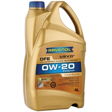 Imagen del producto ACEITE PARA MOTOR SINTÉTICO RAVENOL DFE 0W20 4 LTS.