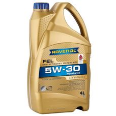 Imagen del producto ACEITE PARA MOTOR SINTÉTICO RAVENOL FEL 5W30 4 LTS.