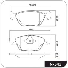 Imagen del producto PASTILLA DE FRENO DEL FIAT STRADA ADVENTURE LOCKER. DOBLO 1.8 E-TORQ