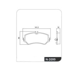 Imagen del producto PASTILLA DE FRENO TRAS VOLKSWAGEN AMAROK 3.0 V6 16-