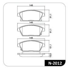 Imagen del producto PASTILLA DE FRENO DEL CHEVROLET TRACKER 1.8 (14-17) CRUZE (08-11)