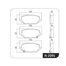 Imagen del producto PASTILLA DE FRENO DEL CHEVROLET MONTANA 1.2T 23-. TRACKER 1.2T 20-