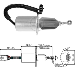 Imagen del producto SOLENOIDE 24V PARA MOTORES ESTACIONARIOS