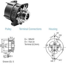 Imagen del producto ALTERNADOR BOSCH 14V 70A CHEVROLET S-10. BLAZER