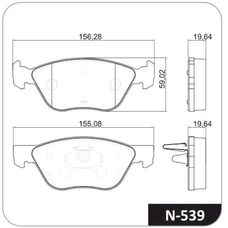 Imagen del producto PASTILLA DE FRENO DEL FIAT STRADA ADVENTURE LOCKER. PALIO 1.8