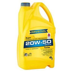 Imagen del producto ACEITE PARA MOTOR MINERAL RAVENOL SUPER TURBO 20W50 4 LTS.