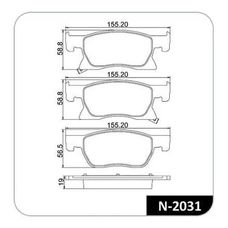 Imagen del producto PASTILLA DE FRENO DEL CHEVROLET CRUZE 1.4 17-