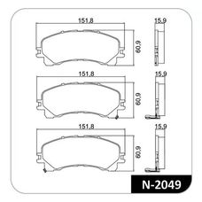 Imagen del producto PASTILLA DE FRENO DEL CHEVROLET S-10  2.8 DURAMAX 17-