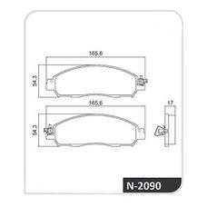 Imagen del producto PASTILLA DE FRENO DEL NISSAN FRONTIER NP300 2.5 17-