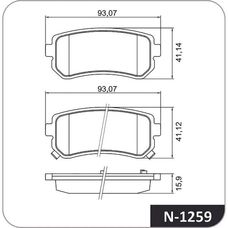 Imagen del producto PASTILLA DE FRENO TRAS HYUNDAI TUCSON IX35   KIA SPORTAGE . CERATO. RIO