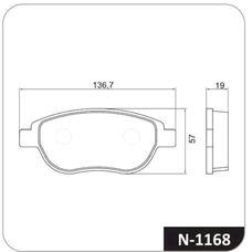 Imagen del producto PASTILLA DE FRENO DEL CTR C3. C4. AIRCROSS 1.6   PGT 208. 2008