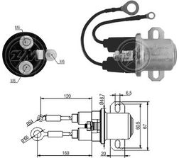 Imagen del producto SOLENOIDE AUX. MERCEDES BENZ  24V OM 904  906  924  926