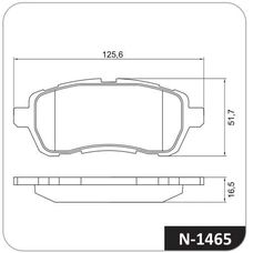 Imagen del producto PASTILLA DE FRENO DEL FORD FIESTA. NEW FIESTA 1.6 FLEX 12-   SZK SWIFT 10-    CHA BENNI. CS15