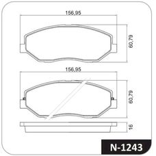 Imagen del producto PASTILLA DE FRENO DEL KIA SORENTO (10-15). CARNIVAL (06-09). MOHAVE   HYUNDAI STA FE (06-12)