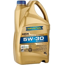 Imagen del producto ACEITE PARA MOTOR SINTÉTICO RAVENOL HDX 5W30 4 LTS.