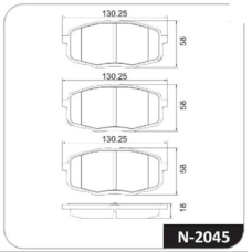 Imagen del producto PASTILLA DE FRENO DEL HYUNDAI CRETA 16-   KIA SELTOS. SOUL. CERATO