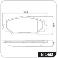 Imagen del producto PASTILLA DE FRENO DEL TOYOTA RAV-4 2.5 2.4. COROLLA . ALLION. IST (07-12). VOXY. PREMIO. RACTIS. AURIS