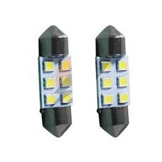 Imagen del producto FOCO LED 12 24V 6 LEDS TUBULAR P  TECHO. S  ADAPTOR  CX X2