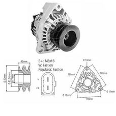 Imagen del producto ALTERNADOR BOSCH 12V 90A MERCEDES BENZ OM364 710.712