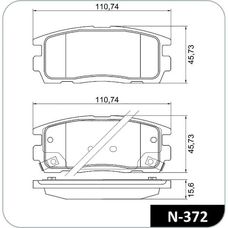 Imagen del producto PASTILLA DE FRENO TRAS CHEVROLET CAPTIVA 2.0 2.4 16V